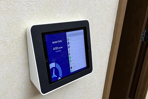wall mounted time clock tablet app