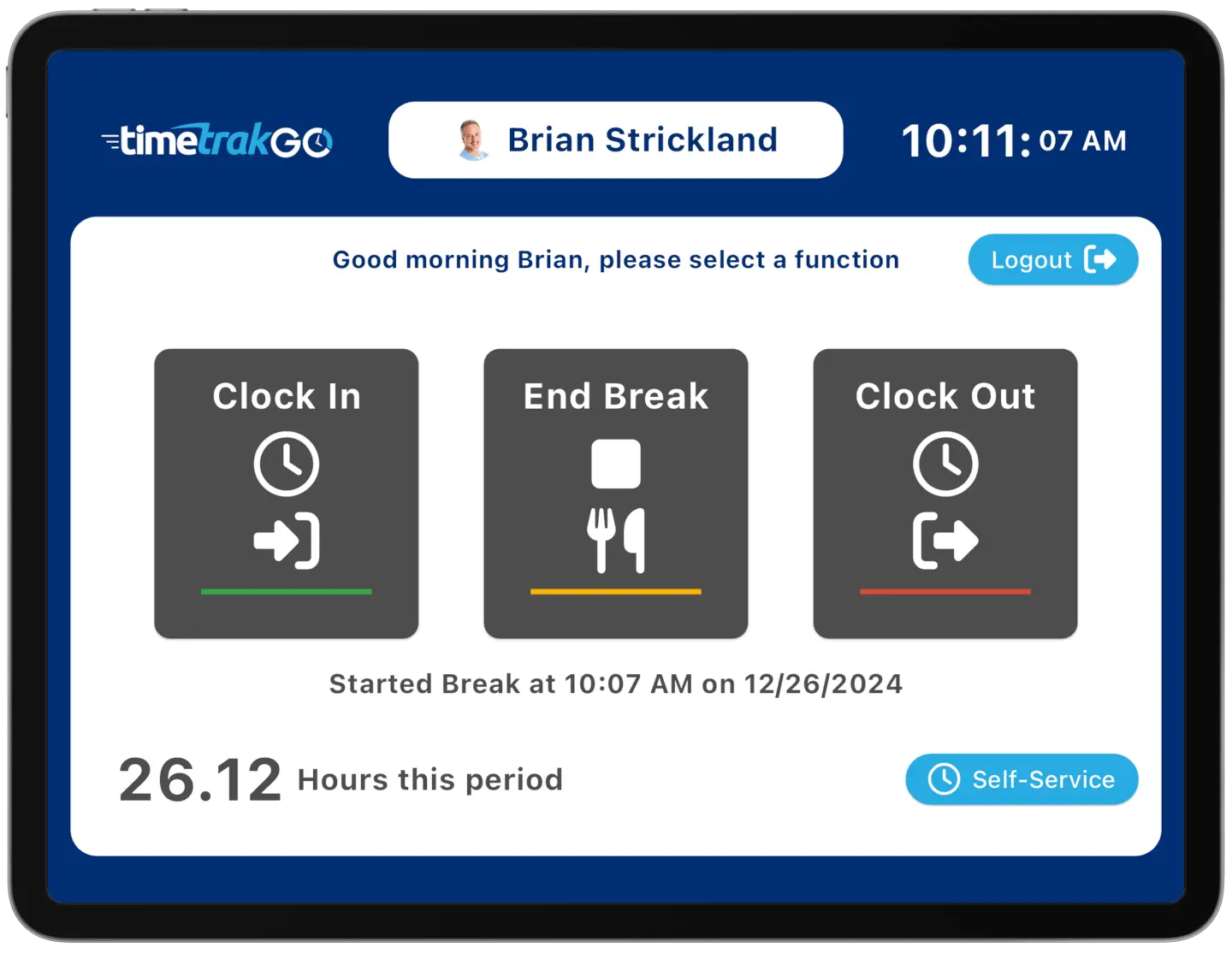 simple time clock system for employees